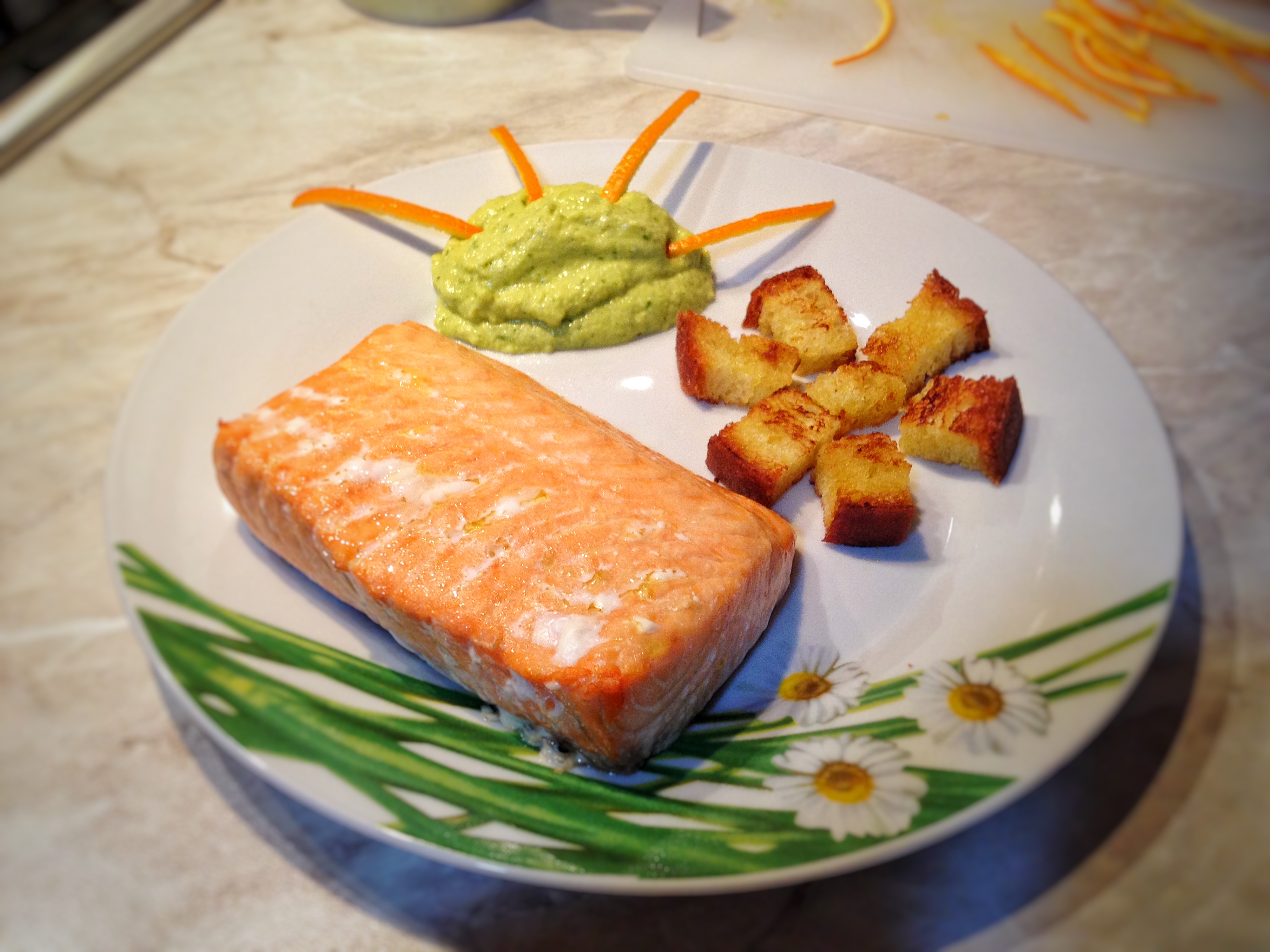 Salmone con pesto all’arancia