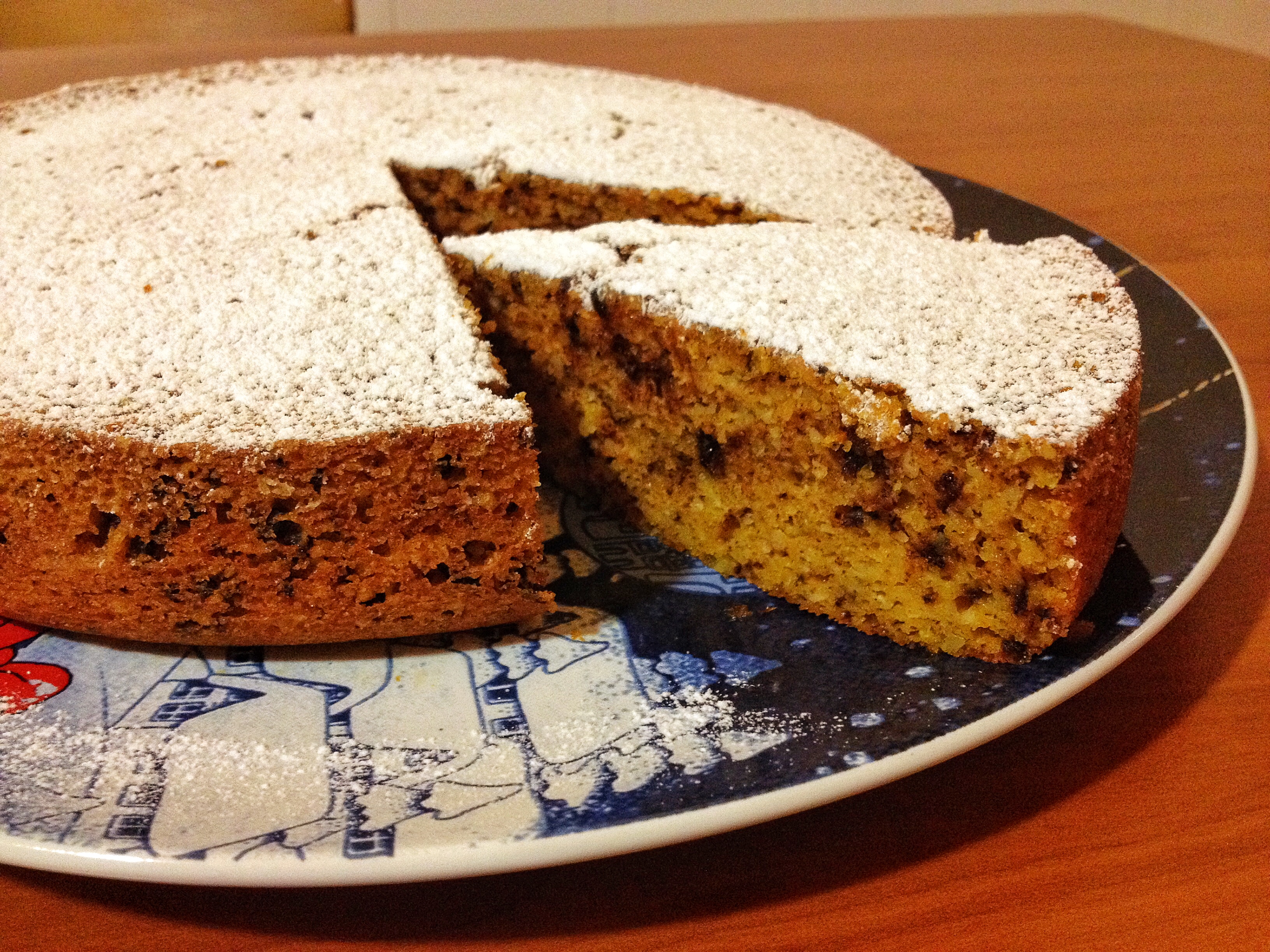 Torta di carote e cioccolato