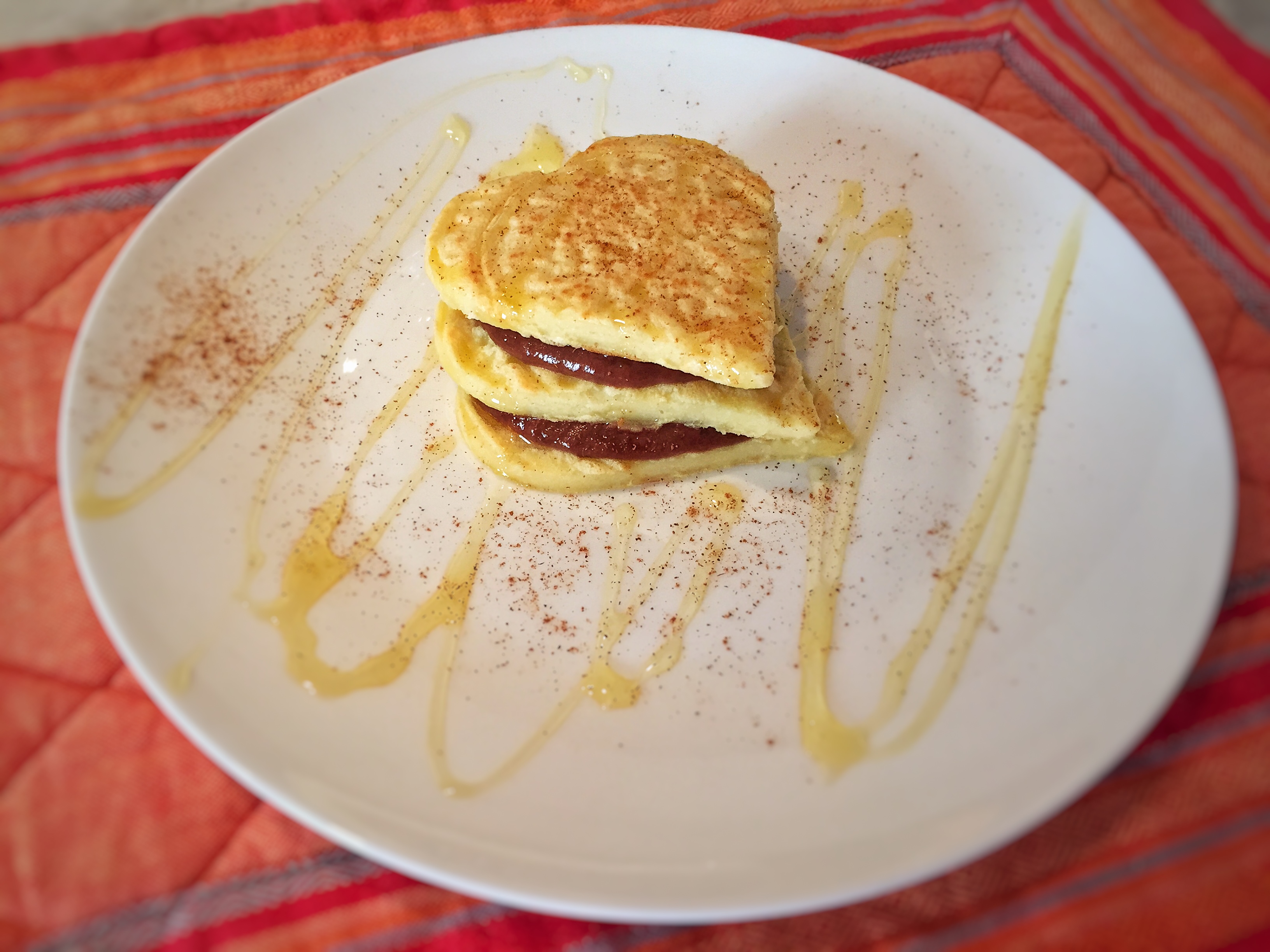 Pancake con crema di banana e cacao