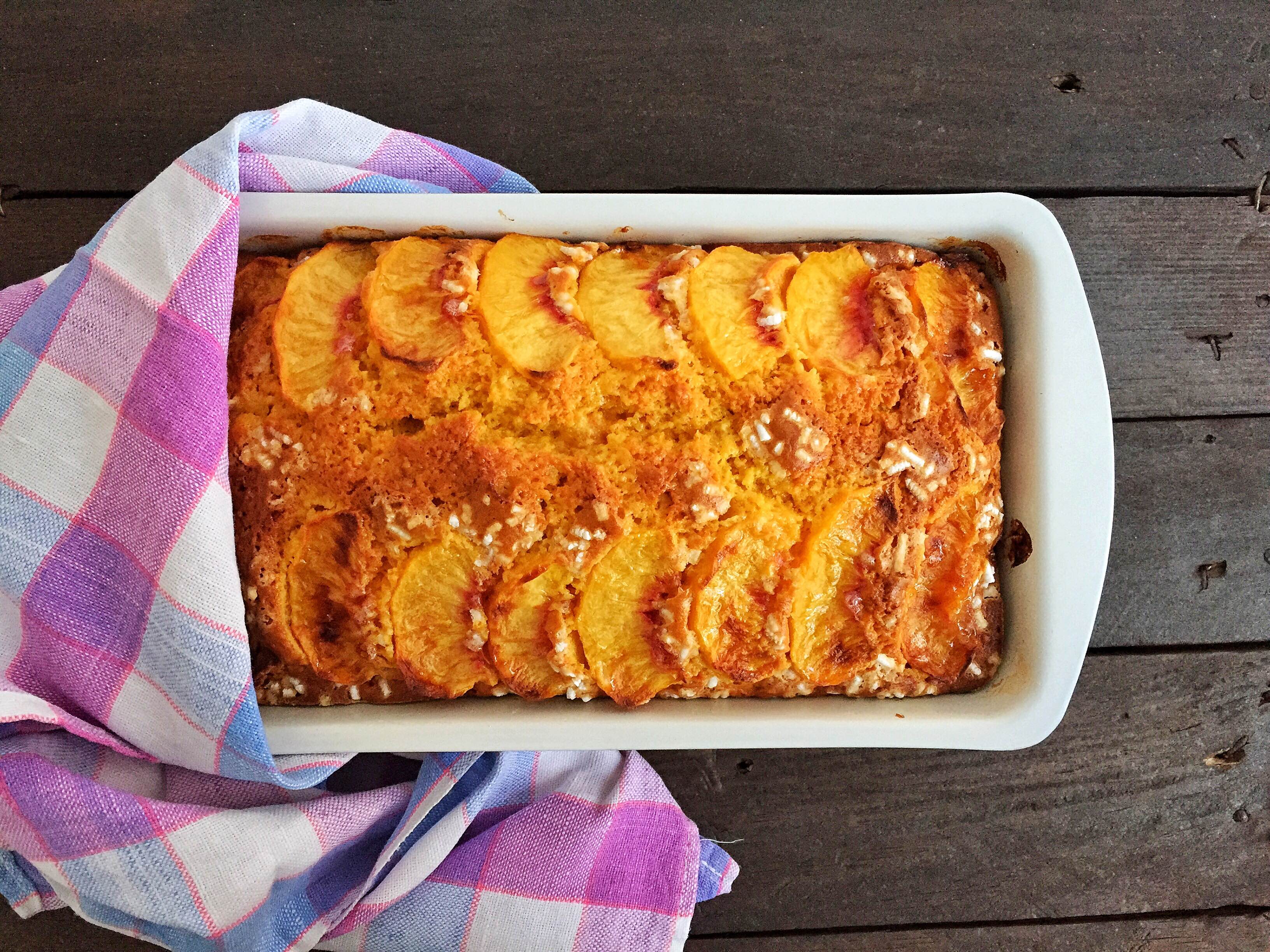 Plumcake carote e pesche