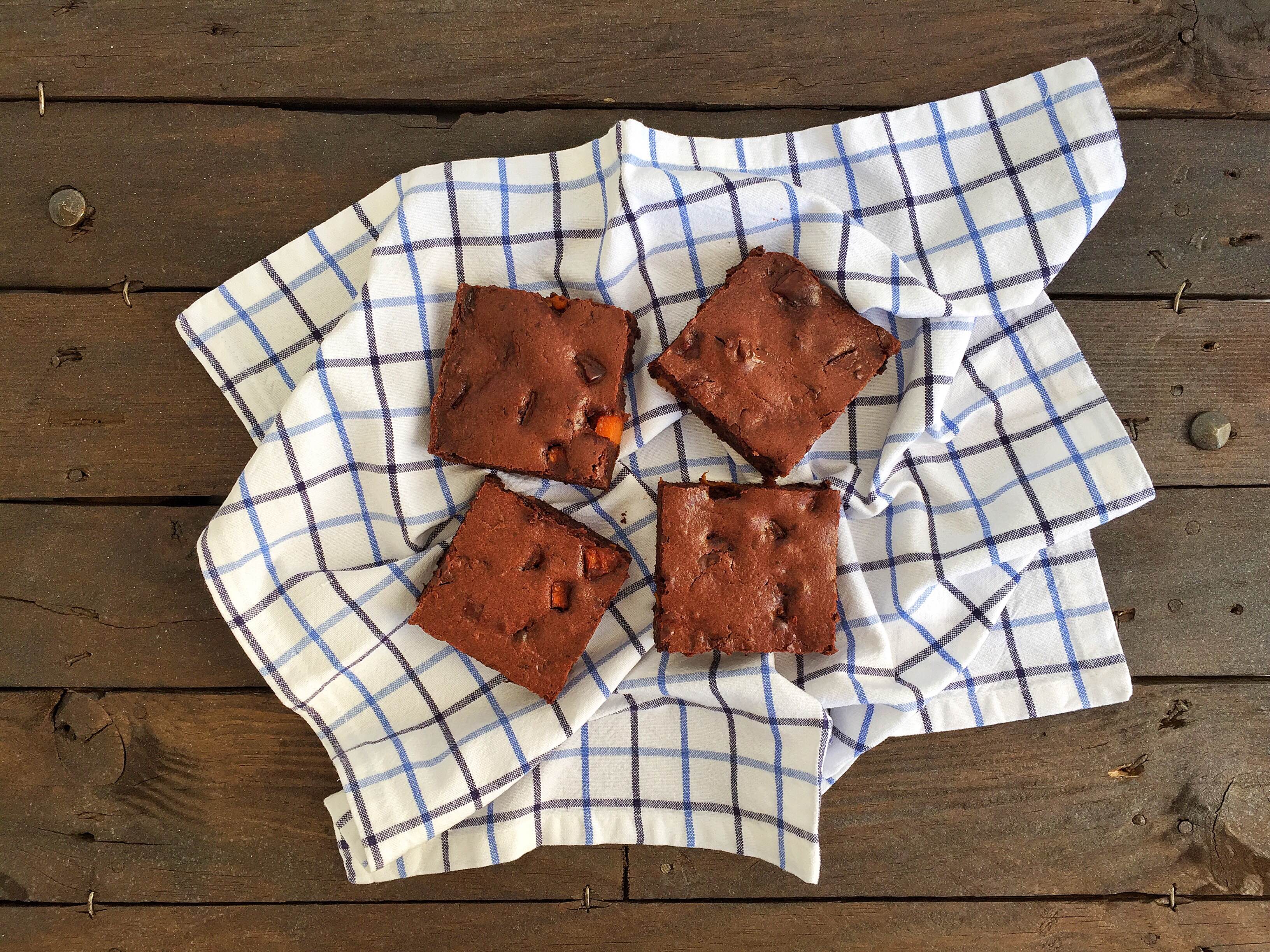 Brownie cioccolato fondente e zucca