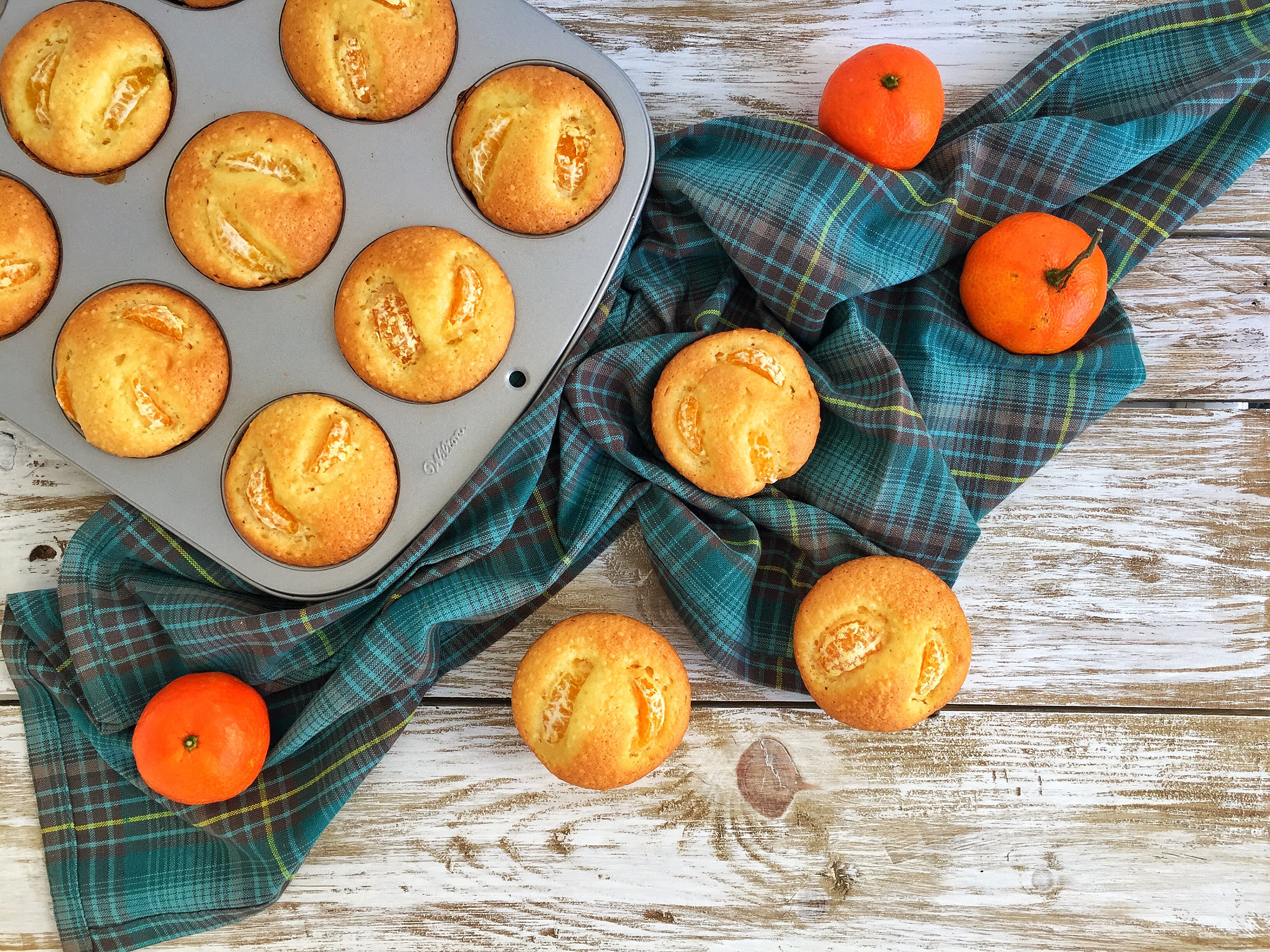 Muffin con arancia e mandarini