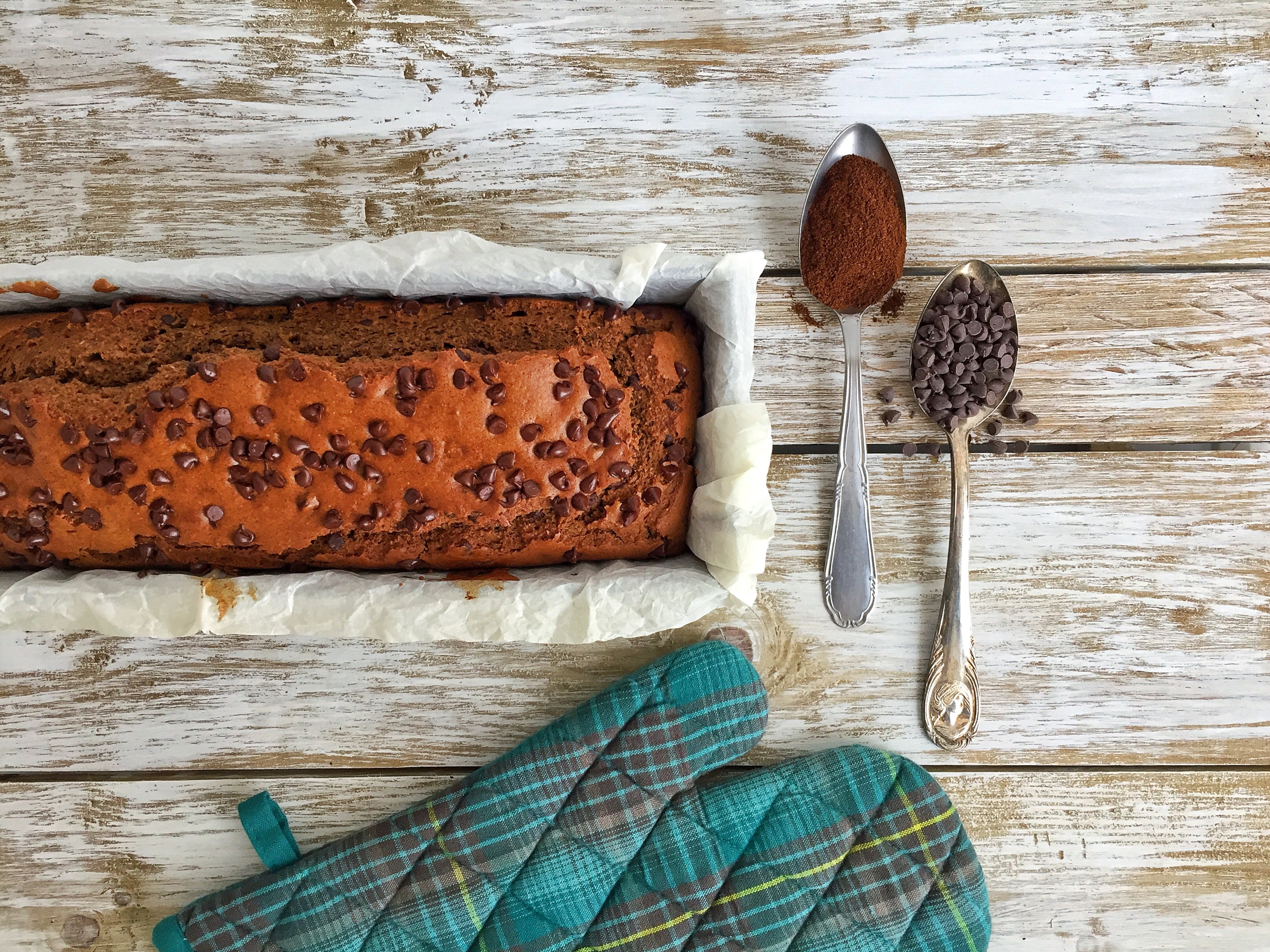 Plumcake al caffè e cioccolato fondente