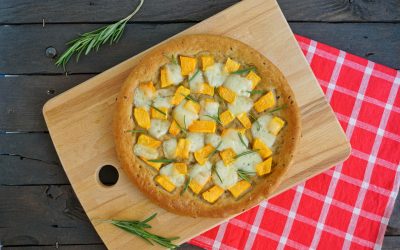 Focaccia con zucca, rosmarino e Asiago