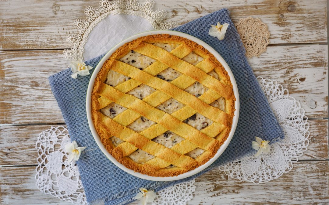 Torta frolla di ricotta e cioccolato fondente