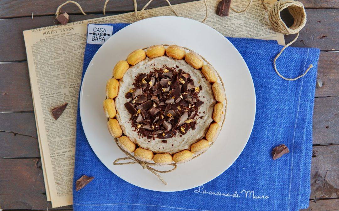 Torta Charlotte al mascarpone e crema di caffè