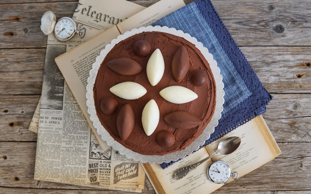 Chiffon cake con caramello salato e cheesecream al cocco